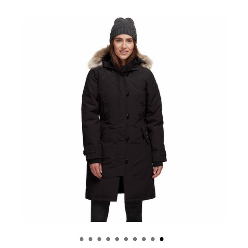 Canada Goose Kensington down coat with fur trim